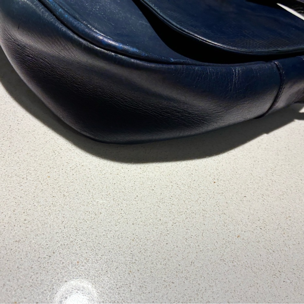 Fendi vintage Blue Leather Shoulder Bag - Picture 8 of 15